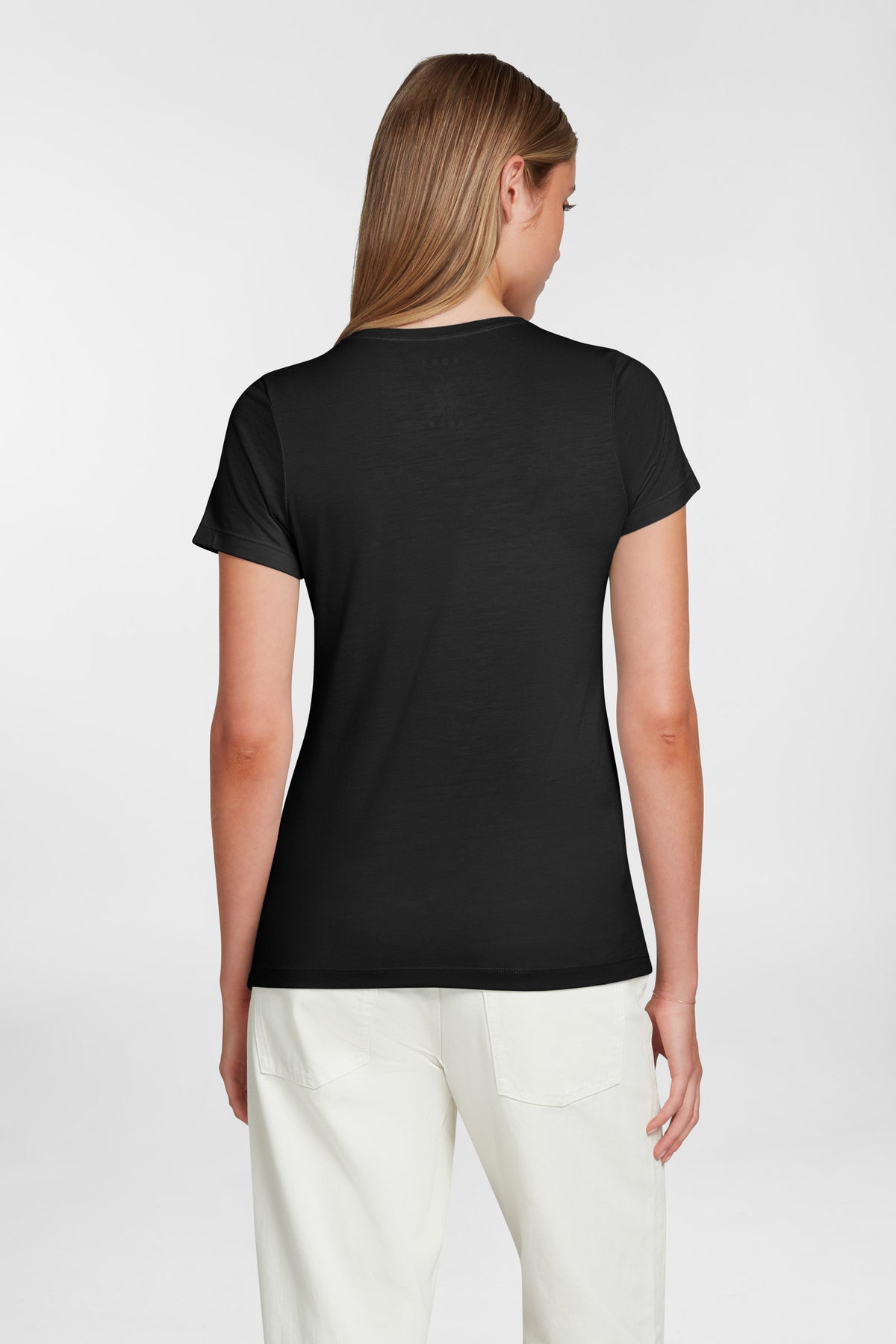 Women's Halo Short Sleeve V-Neck - Black